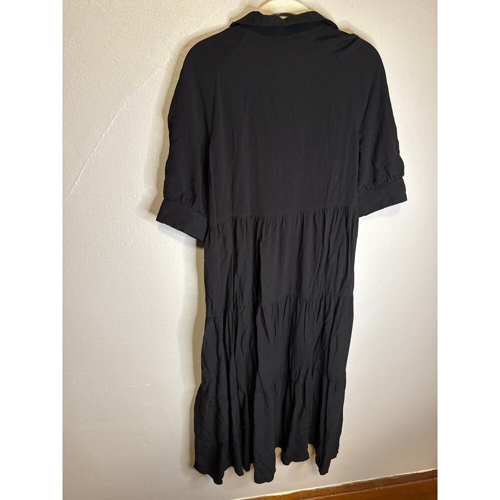 Natural Life Dress Small Black Tiered Whimsygoth Sundress - Picture 4 of 5